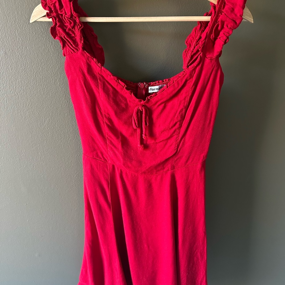 Reformation Red Mini Dress -Size 2